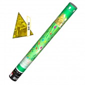 Пневмохлопушка 60 см, прямоугольники золото - Купить конфетти в Саратове | серпантин - хлопушки